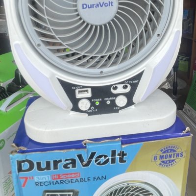 7” Rechargeable Table Fan